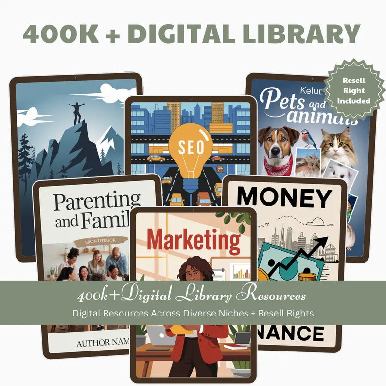 400k + Digital Library